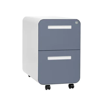 Stockpile Curve 2-Drawer File Cabinet (Coastal Blue Face)